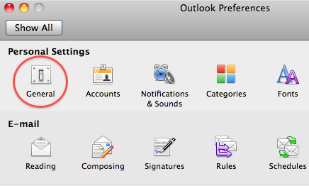 outlook for mac 2011 secure folder